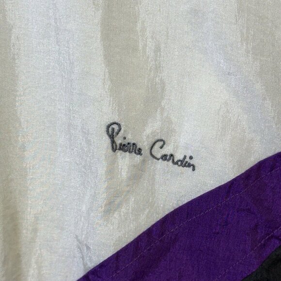 Vintage Pierre Cardin Windbreaker Jacket Mens Medium Full Zip Retro - Picture 4 of 13